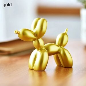 Gold Miniature Resin Dog Decor